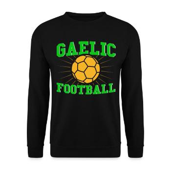 Gaelic football Irish team sport Gälisc - Unisex Sweatshirt - black - Front - Alina (178cm) & Michal (187cm)
