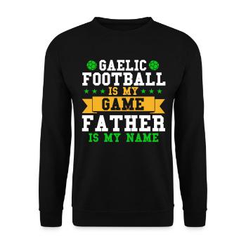 Gaelic footballer Irish team sport - Unisex Sweatshirt - black - Front - Alina (178cm) & Michal (187cm)