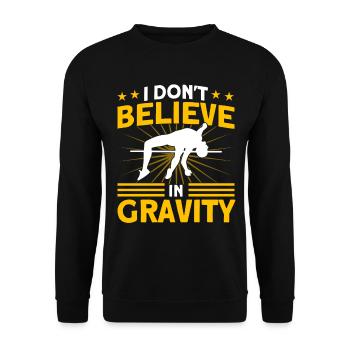 Stabhochsprung Leichtathletik Springen Geschenk - Unisex Pullover - Schwarz - Vorne - Alina (178cm) & Michal (187cm)
