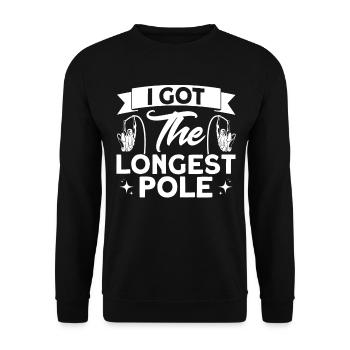 Pole vault Pole vault Pole jump - Unisex Sweatshirt - black - Front - Alina (178cm) & Michal (187cm)