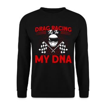Drag Racer Drag Race Autorennen Geschenk - Unisex Pullover - Schwarz - Vorne - Alina (178cm) & Michal (187cm)