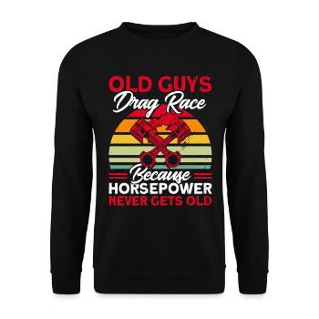 Cadeau de course de voitures de course de dragsters - Sweat-shirt Unisexe - noir - Devant - Alina (178cm) & Michal (187cm)