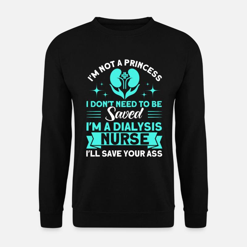 Krankenpflege Dialyse Behandlung Dialyse Geschenk - Unisex Pullover - Schwarz