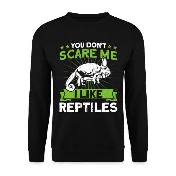Snake Reptiles Reptiles Reptile Lovers Cadeau - Sweat-shirt Unisexe - noir - Devant - Alina (178cm) & Michal (187cm)