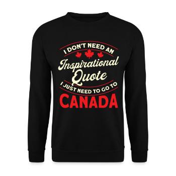 Jours fériés de Racines canadiennes Canada - Sweat-shirt Unisexe - noir - Devant - Alina (178cm) & Michal (187cm)