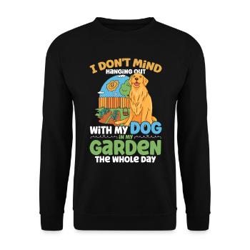 Hobby Gardener Chiens Jardinage Cadeau - Sweat-shirt Unisexe - noir - Devant - Alina (178cm) & Michal (187cm)