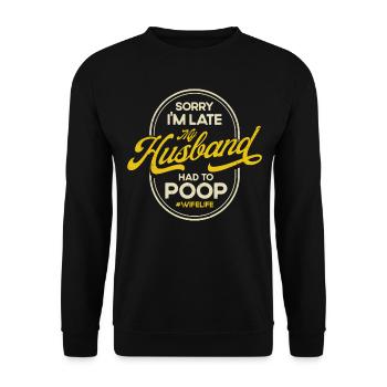 Sarcasm Irony Sarcastic Gift - Unisex Sweatshirt - black - Front - Alina (178cm) & Michal (187cm)