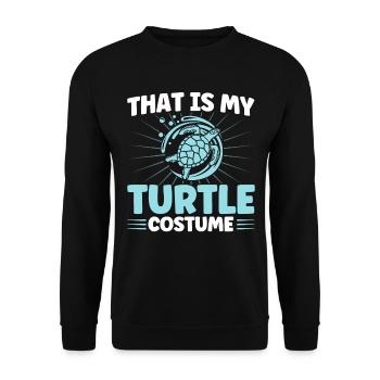 Tortues marines Tortue marine Tortue G - Sweat-shirt Unisexe - noir - Devant - Alina (178cm) & Michal (187cm)