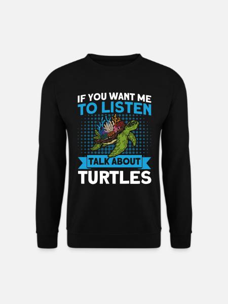 Meeresschildkröte Meeresschildkröten Schildkrötenh - Unisex Pullover - Schwarz