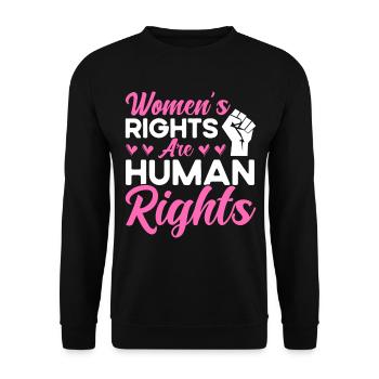 Women's rights Gender equality - Unisex Sweatshirt - black - Front - Alina (178cm) & Michal (187cm)