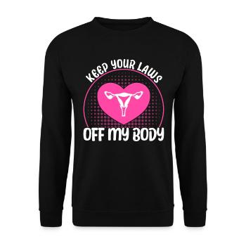 Feminism Feminist Gender Equality - Unisex Sweatshirt - black - Front - Alina (178cm) & Michal (187cm)