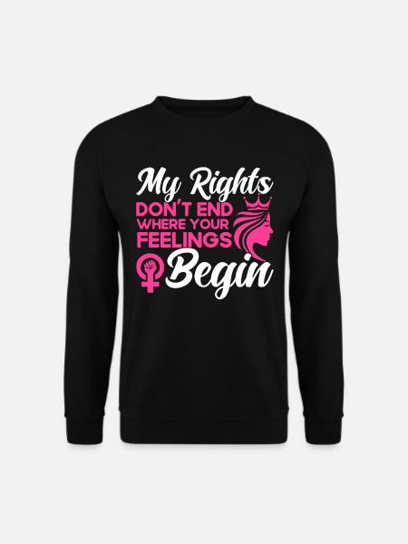 Feminismus Feministisch Gleichberechtigung der Ges - Unisex Pullover - Schwarz