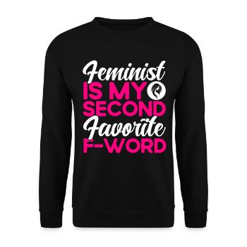 Gender equality Gender equality - Unisex Sweatshirt - black - Front - Alina (178cm) & Michal (187cm)