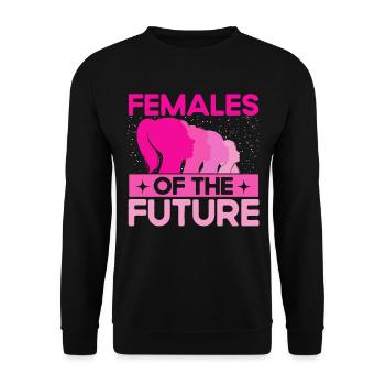 Gender equality Gender equality - Unisex Sweatshirt - black - Front - Alina (178cm) & Michal (187cm)