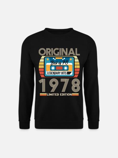 Cadeau D’anniversaire Vintage 1978 Édition Limitée - Sweat-shirt Unisexe - noir