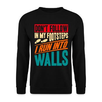 Sarcastic Black Humor Irony Gift - Unisex Sweatshirt - black - Front - Alina (178cm) & Michal (187cm)