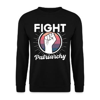 Empowerment of gender equality F - Unisex Sweatshirt - black - Front - Alina (178cm) & Michal (187cm)