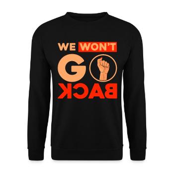 Gender equality Feminism Rec - Unisex Sweatshirt - black - Front - Alina (178cm) & Michal (187cm)