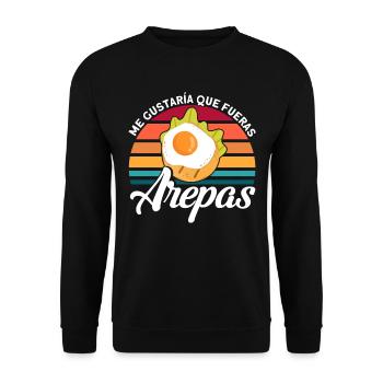 Food lovers Arepas Colombian Arepa Geshe - Unisex Sweatshirt - black - Front - Alina (178cm) & Michal (187cm)