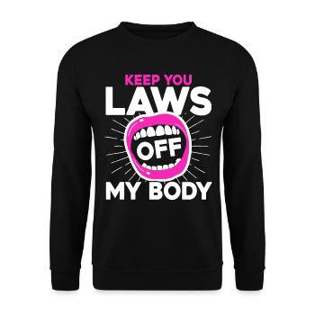 Féminisme Egalité féministe des Ges - Sweat-shirt Unisexe - noir - Devant - Alina (178cm) & Michal (187cm)