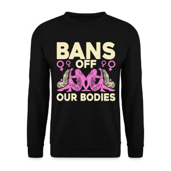 Gender equality Feminism Rec - Unisex Sweatshirt - black - Front - Alina (178cm) & Michal (187cm)