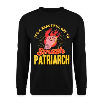 Égalité des sexes Feminism Rec - Sweat-shirt Unisexe - noir - Devant - Alina (178cm) & Michal (187cm)