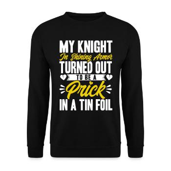 Divorce Divorced Divorced gift - Unisex Sweatshirt - black - Front - Alina (178cm) & Michal (187cm)