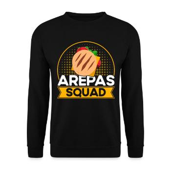 Arepas Nourriture vénézuélienne Arepa Cadeau - Sweat-shirt Unisexe - noir - Devant - Alina (178cm) & Michal (187cm)