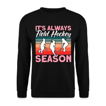 Hockey sur gazon Joueurs de hockey sur gazon intérieur - Sweat-shirt Unisexe - noir - Devant - Alina (178cm) & Michal (187cm)