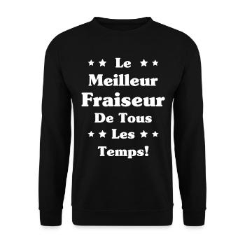 Le Meilleur Fraiseur de tous les temps - Sweat-shirt Unisexe - noir - Devant - Alina (178cm) & Michal (187cm)