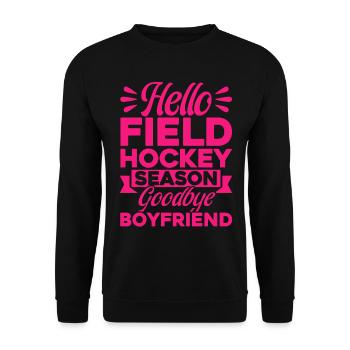 Team Sports Field Hockey Field Hockey Game History - Unisex Sweatshirt - black - Front - Alina (178cm) & Michal (187cm)
