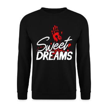 Creepy Movies Horror Movie Scary Movie Gift - Unisex Sweatshirt - black - Front - Alina (178cm) & Michal (187cm)
