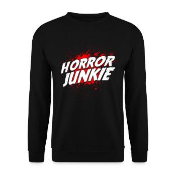 film d’horreur film d’horreur film d’horreur cadeau - Sweat-shirt Unisexe - noir - Devant - Alina (178cm) & Michal (187cm)