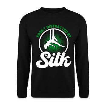 Aerial Silk Aerial Yoga Gymnastinnen Aerial Yoga G - Unisex Pullover - Schwarz - Vorne - Alina (178cm) & Michal (187cm)