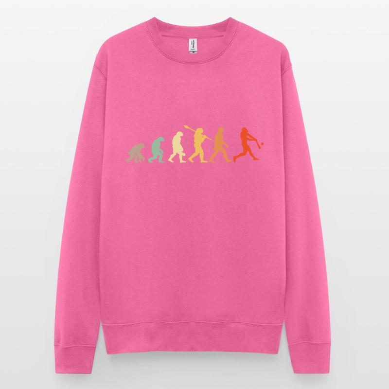 Baseball Evolution Baseball Player Gift Unisex Sweatshirt