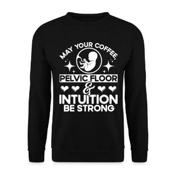 Obstétricien Doula Cadeau de sage-femme - Sweat-shirt Unisexe - noir - Devant - Alina (178cm) & Michal (187cm)