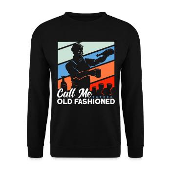 Cocktail Bar Serveur Mixologue Cadeau - Sweat-shirt Unisexe - noir - Devant - Alina (178cm) & Michal (187cm)