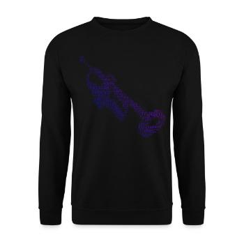 Trompettiste Jazz Trompettiste Homme - Sweat-shirt Unisexe - noir - Devant - Alina (178cm) & Michal (187cm)