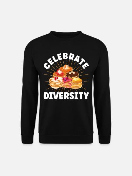 Frühstückspfannkuchen Pfannkuchen Liebhaber Fluffi - Unisex Pullover - Schwarz