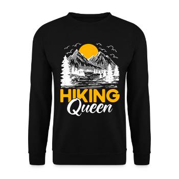 Cadeau de randonnée en plein air - Sweat-shirt Unisexe - noir - Devant - Alina (178cm) & Michal (187cm)