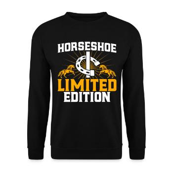 Horseshoe Throwing Horseshoe Throwing Game Horseshoe Throwing - Unisex Sweatshirt - black - Front - Alina (178cm) & Michal (187cm)