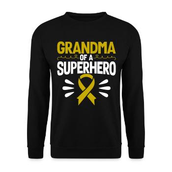 Soutien au cancer infantile Cancer chez les enfants - Sweat-shirt Unisexe - noir - Devant - Alina (178cm) & Michal (187cm)