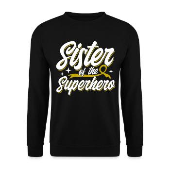 Soutien au cancer infantile Cancer chez les enfants - Sweat-shirt Unisexe - noir - Devant - Alina (178cm) & Michal (187cm)