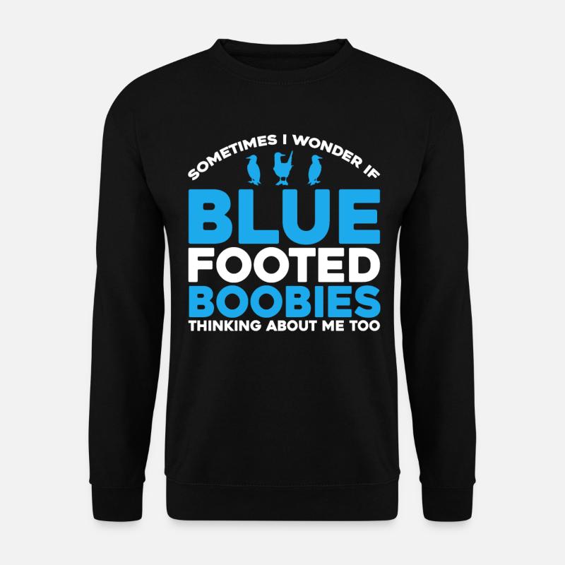 Blue-footed Gannet Birdwatcher Boobie Gift - Unisex Sweatshirt - black