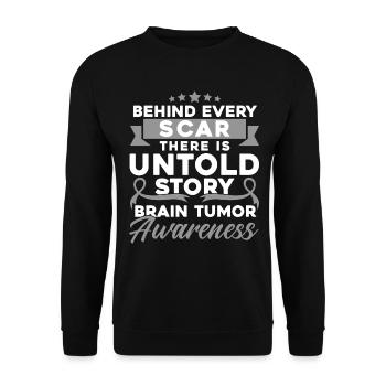 Brain Tumor Fighter Brain Tumor Brain Tumor Survivor Brain Tumor - Sweat-shirt Unisexe - noir - Devant - Alina (178cm) & Michal (187cm)
