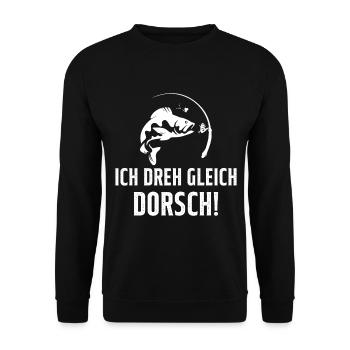 Je Suis Sur Le Point De Tourner La Morue Pêcheur - Sweat-shirt Unisexe - noir - Devant - Alina (178cm) & Michal (187cm)
