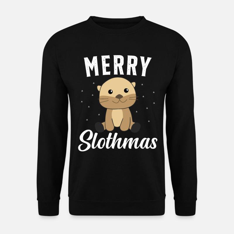 Sloth Christmas Christmas Gift - Unisex Sweatshirt - black