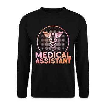 Medizinische Schule Medizinische Assistentin CMA G - Unisex Pullover - Schwarz - Vorne - Alina (178cm) & Michal (187cm)