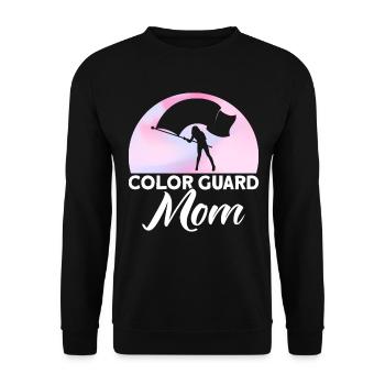 Color Guard Mom Flag Guard Cadeau - Sweat-shirt Unisexe - noir - Devant - Alina (178cm) & Michal (187cm)