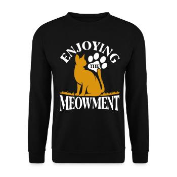 Chat Chat Parents Chats Dictons Cadeau - Sweat-shirt Unisexe - noir - Devant - Alina (178cm) & Michal (187cm)